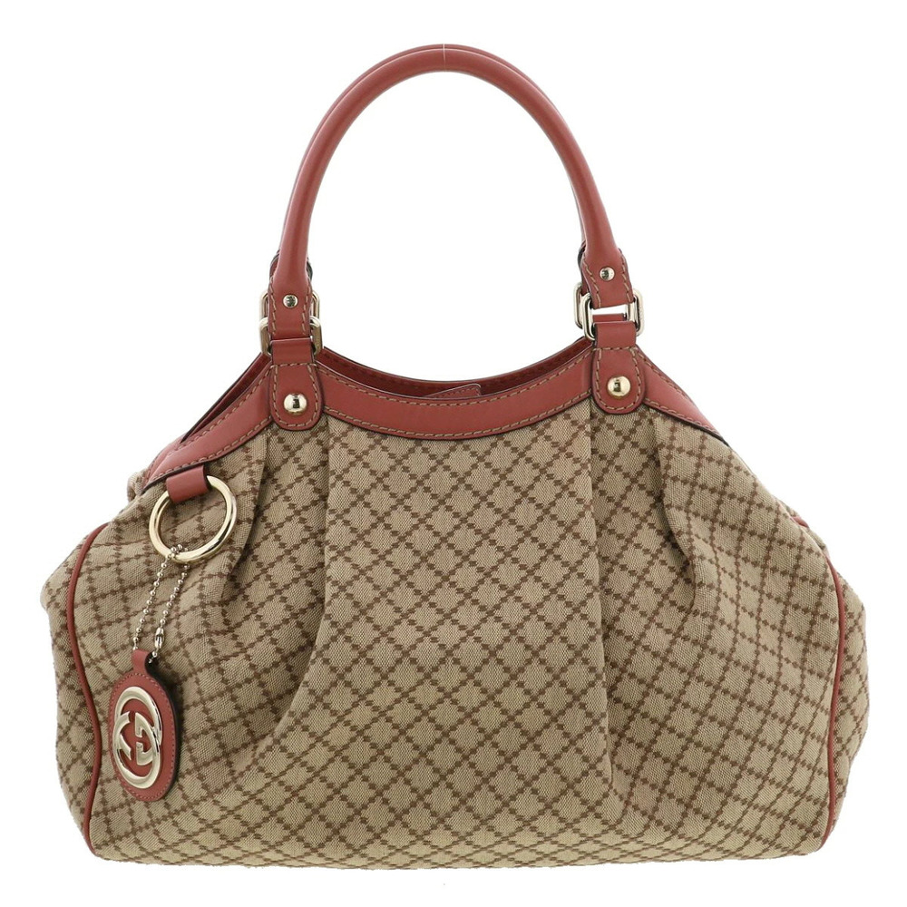 GUCCI Sukey Handbag Pink Beige